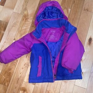 LL Bean toddler jacket hooded thinsulate